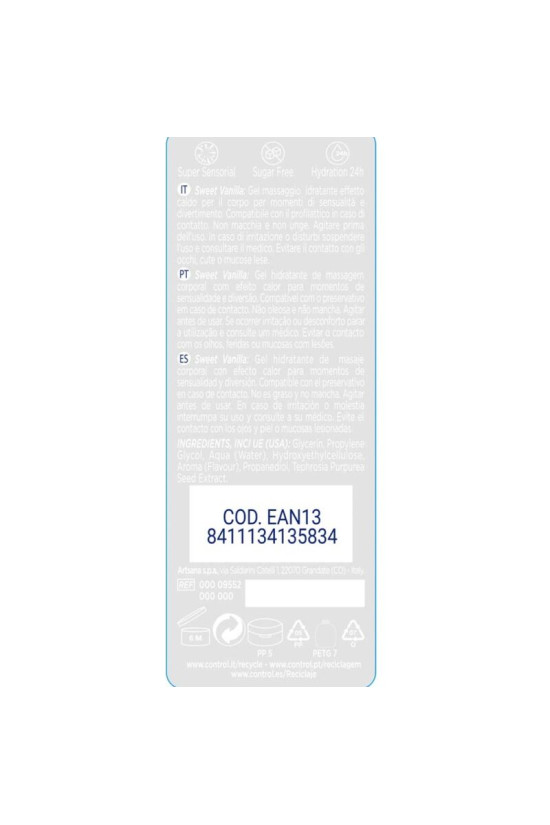 CONTROL - MASSAGGIO 2 EN 1 E PIACERE DOLCEZZA DEL MADAGASCAR 200 ML