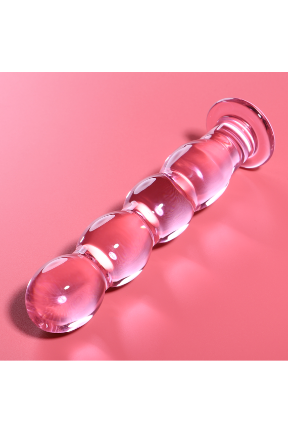 NEBULA SERIES BY IBIZA - MODELLO 10 DILDO IN VETRO BOROSILICATO ROSA 16.5 CM -O- 3.5 CM
