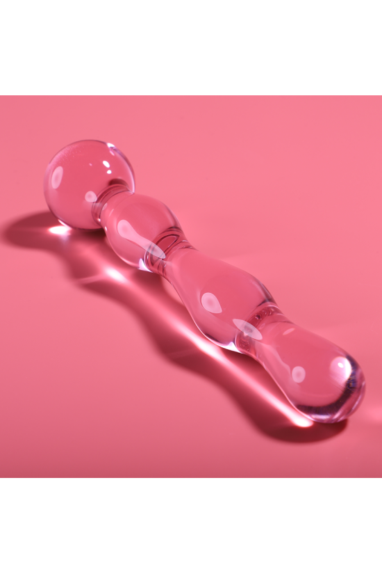 NEBULA SERIES BY IBIZA - MODELLO 13 DILDO IN VETRO BOROSILICATO ROSA 18 CM -O- 3.5 CM