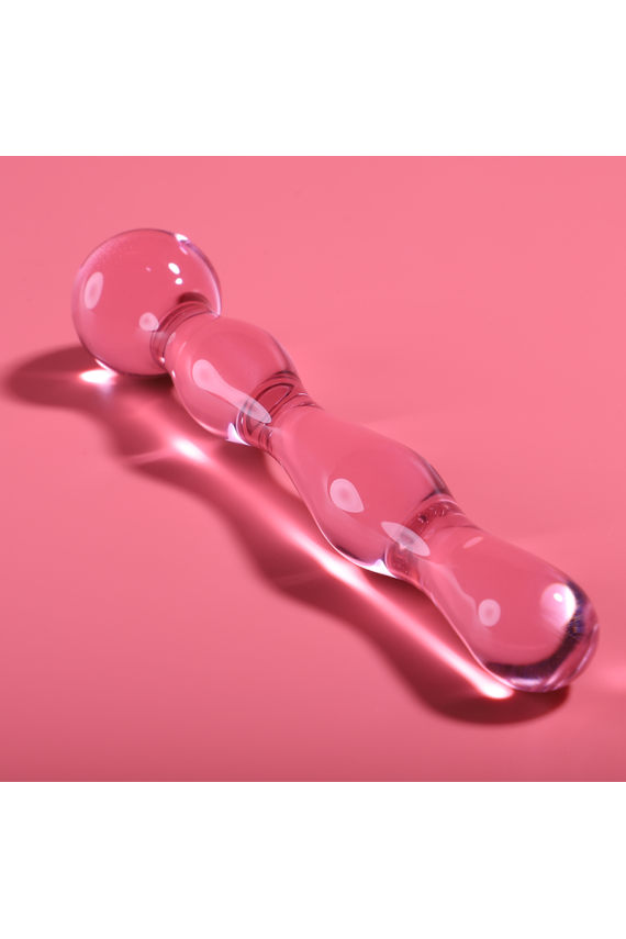 NEBULA SERIES BY IBIZA - MODELLO 13 DILDO IN VETRO BOROSILICATO ROSA 18 CM -O- 3.5 CM