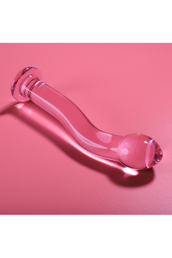 NEBULA SERIES BY IBIZA - MODELLO 18 DILDO IN VETRO BOROSILICATO ROSA 18.5 CM -O- 3.5 CM
