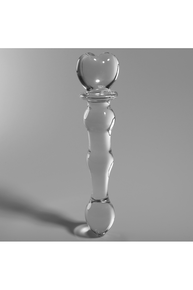 NEBULA SERIES BY IBIZA - MODELLO 21 DILDO IN VETRO BOROSILICATO TRASPARENTE 20.5 CM -O- 3.5 CM