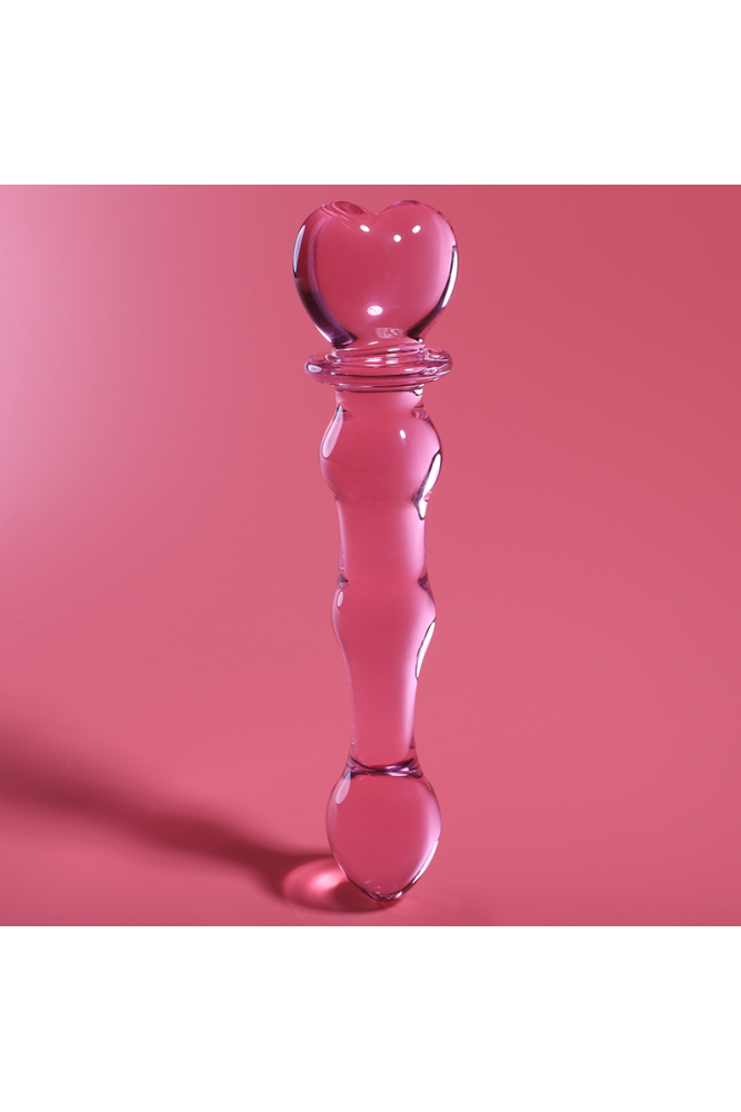 NEBULA SERIES BY IBIZA - MODELLO 21 DILDO IN VETRO BOROSILICATO ROSA 20.5 CM -O- 3.5 CM