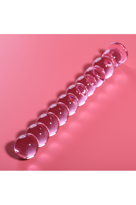 NEBULA SERIES BY IBIZA - MODELLO 22 DILDO IN VETRO BOROSILICATO ROSA 21.5 CM -O- 2.5 CM