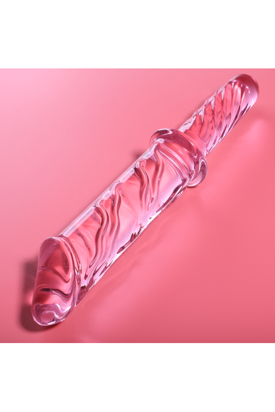 NEBULA SERIES BY IBIZA - MODELLO 24 DILDO IN VETRO BOROSILICATO ROSA 28.5 CM -O- 5 CM