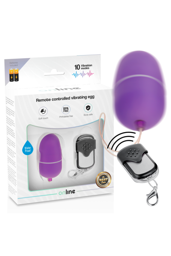 ONLINE - UOVO VIBRANTE TELECOMANDO M LILLA