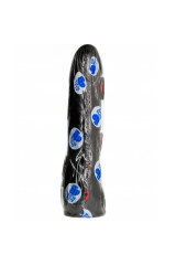 ALL BLACK - DILDO NERO REALISTICO 20 CM