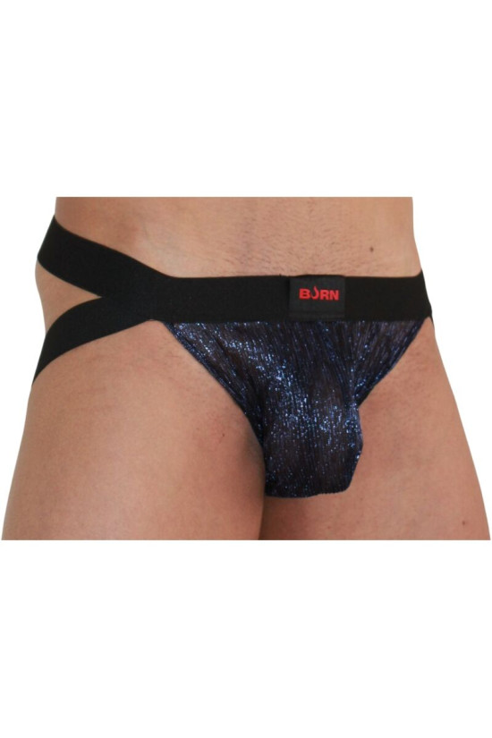 BURN - 006 JOCK BLU LUCIDO / NERO XL