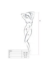 PASSION - WOMAN BS013 BODYSTOCKING NERO TAGLIA UNICA