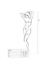 PASSION - WOMAN BS016 BODYSTOCKING NERO TAGLIA UNICA