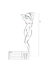 PASSION - WOMAN BS019 BODYSTOCKING NERO TAGLIA UNICA