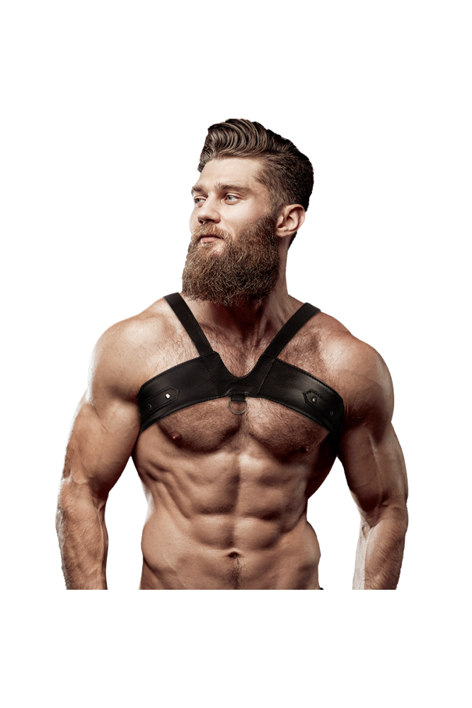 FETISH SUBMISSIVE ATTITUDE - IMBRACATURA PER IL PETTO IN ECOPELLE DELLA BRIGATA UOMO