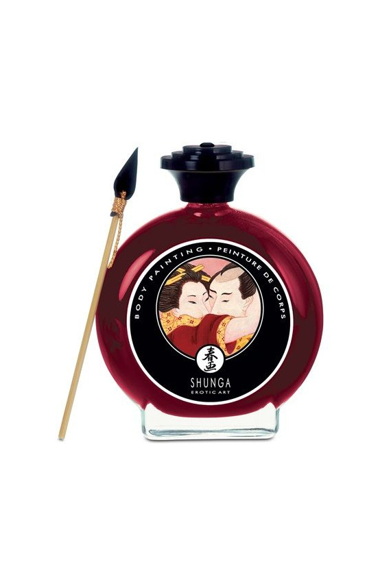 SHUNGA - BODY PAINTING CON FRAGOLA E CAVA