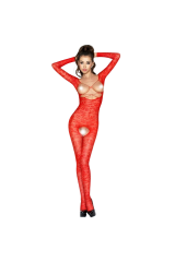 PASSION - WOMAN BS031 BODYSTOCKING ROSSO TAGLIA UNICA