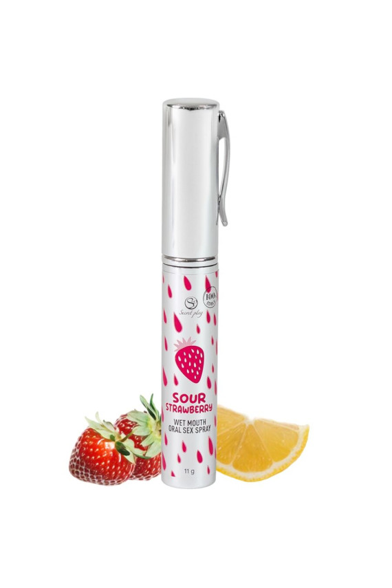 SECRETPLAY - SPRAY PER IL SESSO ORALE ALLA FRAGOLA ACIDA