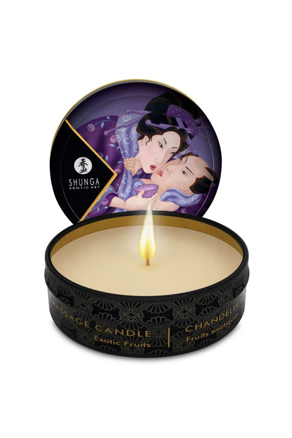 SHUNGA - CANDELA DA MASSAGGIO MINI CARESS BY CANDELIGHT AI FRUTTA ESOTICA 30 ML