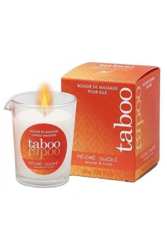 RUF - CANDELA DA MASSAGGIO TABOO PER LEI AROMA DI NETTARINA PECHE SUCRE