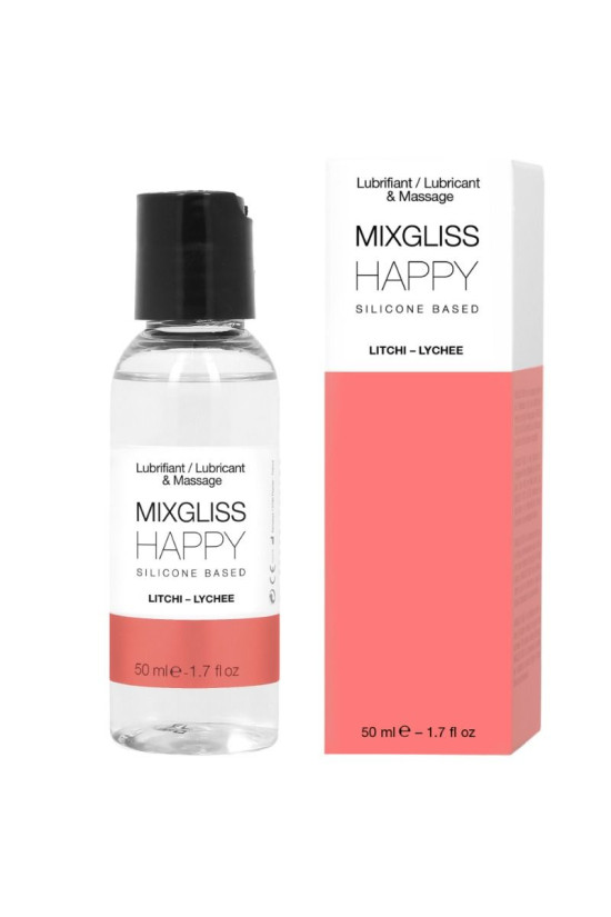 MIXGLISS - LUBRIFICANTE SILICONE HAPPY LITCHI 50 ML