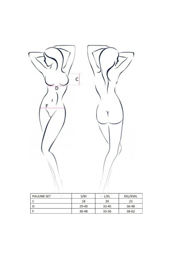 PASSION - DONNA PAULINE SET 3 PEZZI TAGLIA L/XL