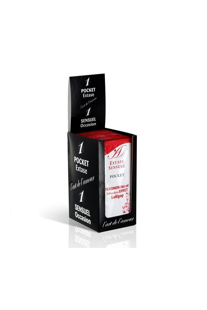 EXTASE SENSUAL - OLIO DA MASSAGGIO AI FEROMONI EFFETTO CALORE LOLLIPOP 10 ML