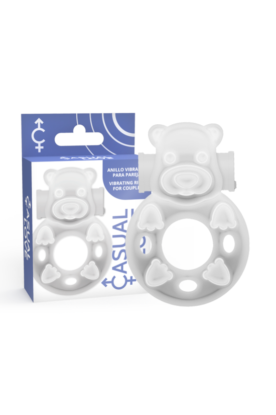 CASUAL LOVE - 26 ANELLO VIBRATORE CONIGLIETTO TRASPARENTE