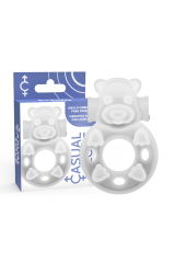 CASUAL LOVE - 26 ANELLO VIBRATORE CONIGLIETTO TRASPARENTE