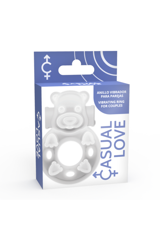 CASUAL LOVE - 26 ANELLO VIBRATORE CONIGLIETTO TRASPARENTE