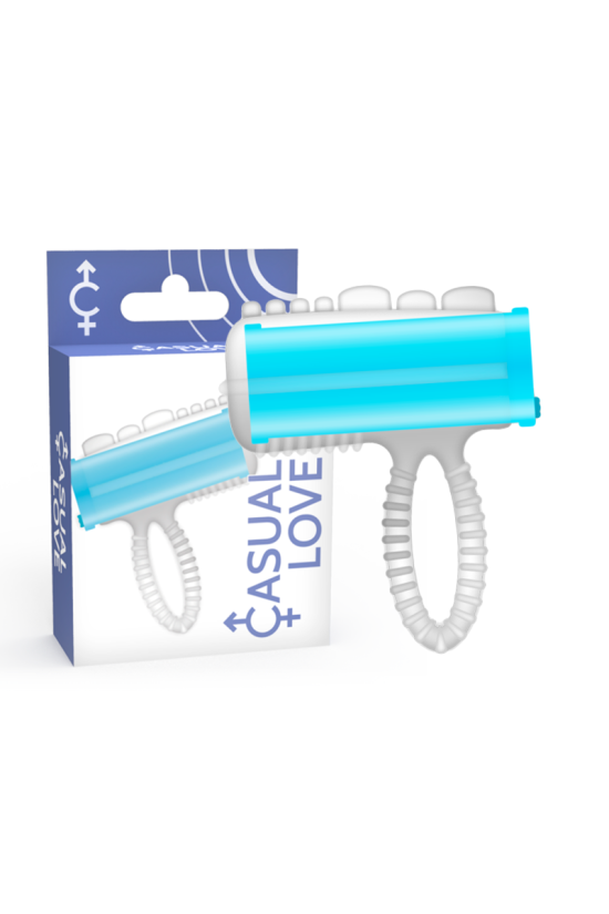 CASUAL LOVE - ANELLO LINGUA VIBRANTE BLU