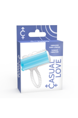 CASUAL LOVE - ANELLO LINGUA VIBRANTE BLU