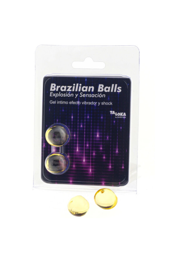 TALOKA - 2 SFERE BRASILIANE GEL EMOZIONANTE VIBRANTE ED EFFETTO SHOCK