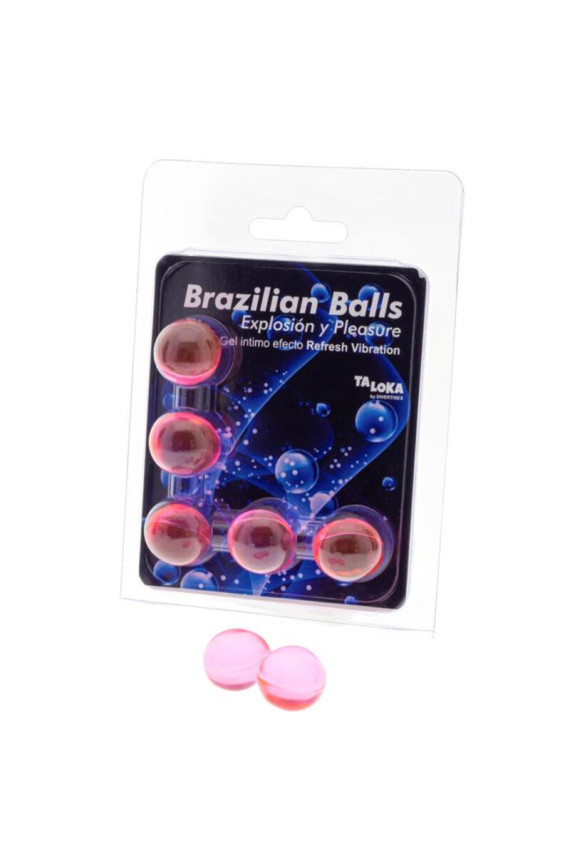 TALOKA - 5 SFERE BRASILIANE RINFRESCANO EFFETTO VIBRANTE ECCITANTE GEL