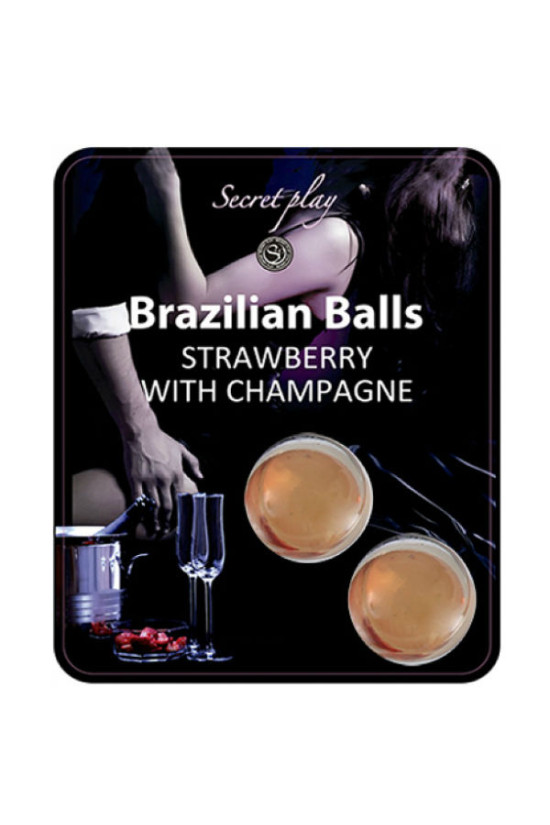SECRETPLAY - SET DI PALLINE BRASILIANE FRAGOLA E CHAMPAGNE