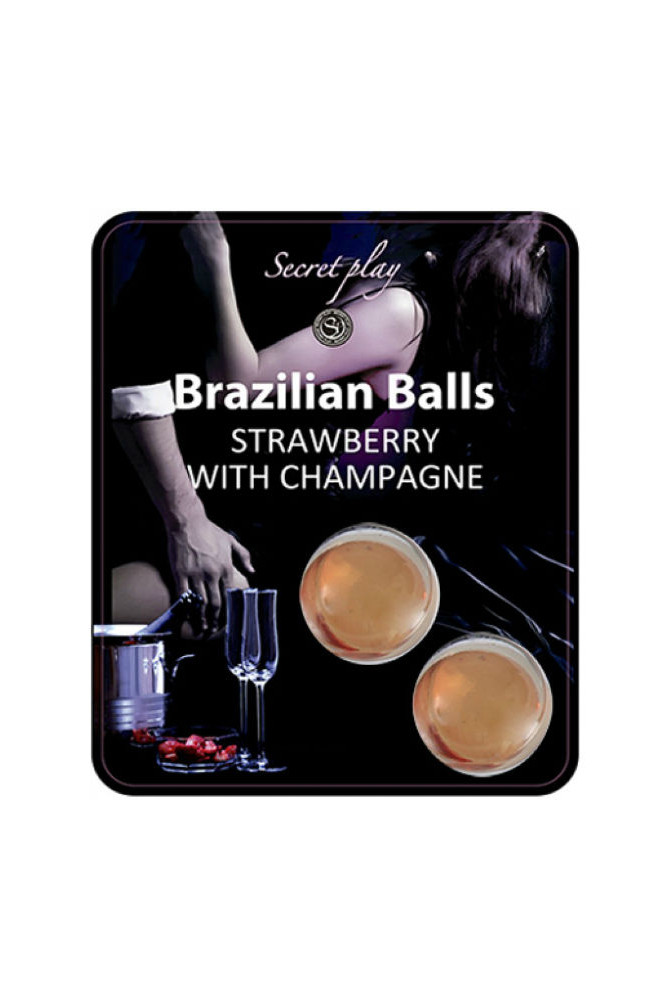 SECRETPLAY - SET DI PALLINE BRASILIANE FRAGOLA E CHAMPAGNE