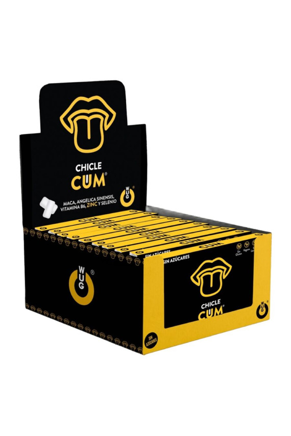 WUG SEX SENSE - AUMENTATORE DI SPERMA E POTENZIATORE DI SAPORE DI SPERMA DI BANANA | ESPOSITORE 12 X 8 UNITÀ