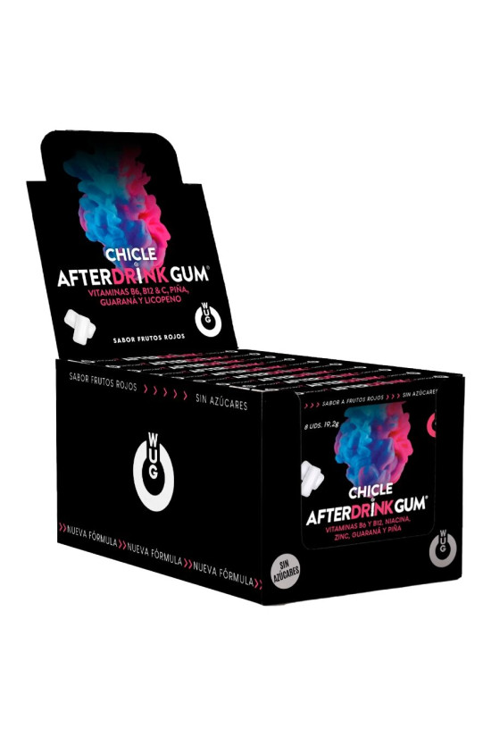 WUG GUM - AFTER DRINK DOPO SBRONZA | ESPOSITORE 12 X 8 UNITÀ