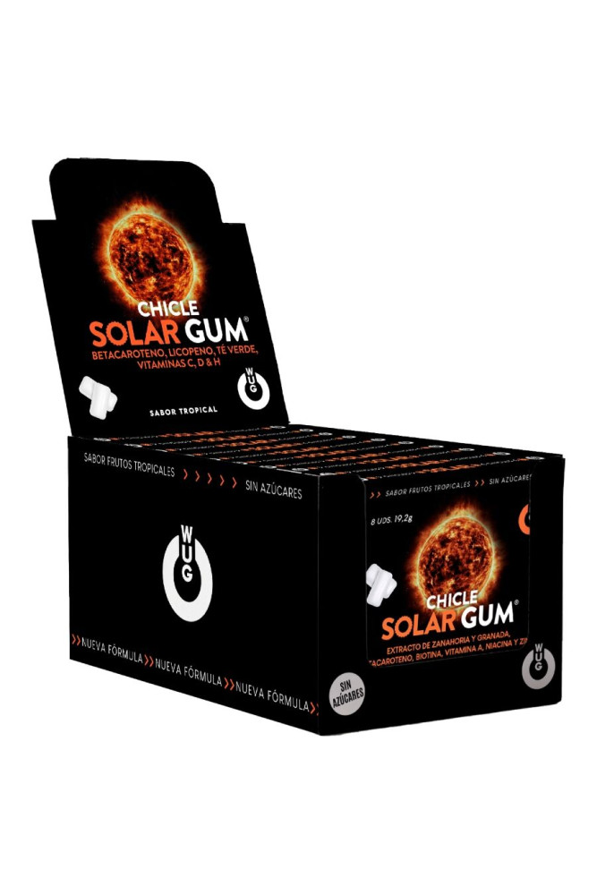 WUG GUM - SOLAR GUM ABBRONZANTE | ESPOSITORE 12 X 8 UNITÀ