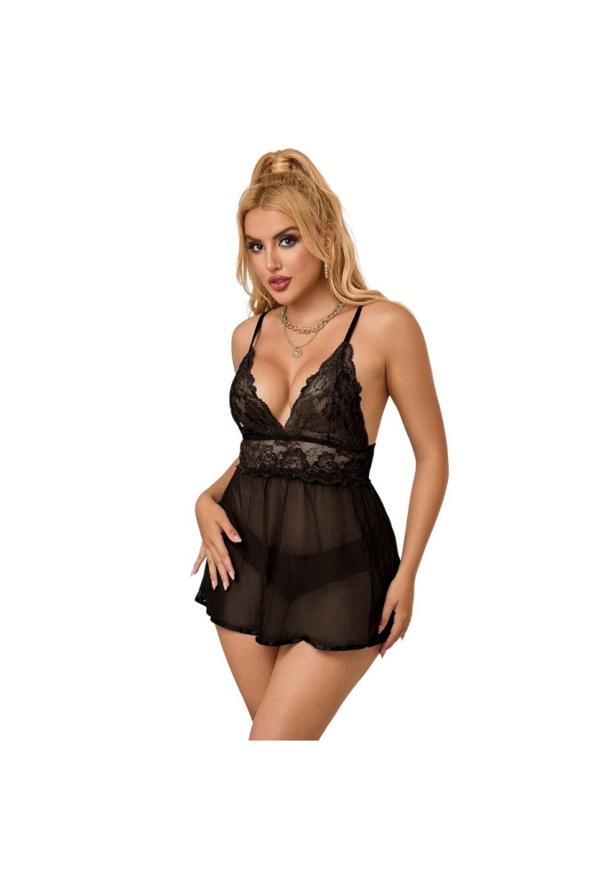 SUBBLIME - BABYDOLL PIZZO PIZZO S / M