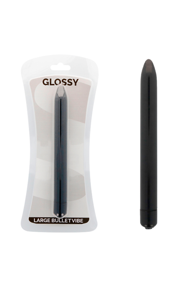 GLOSSY - VIBRATORE SLIM NERO
