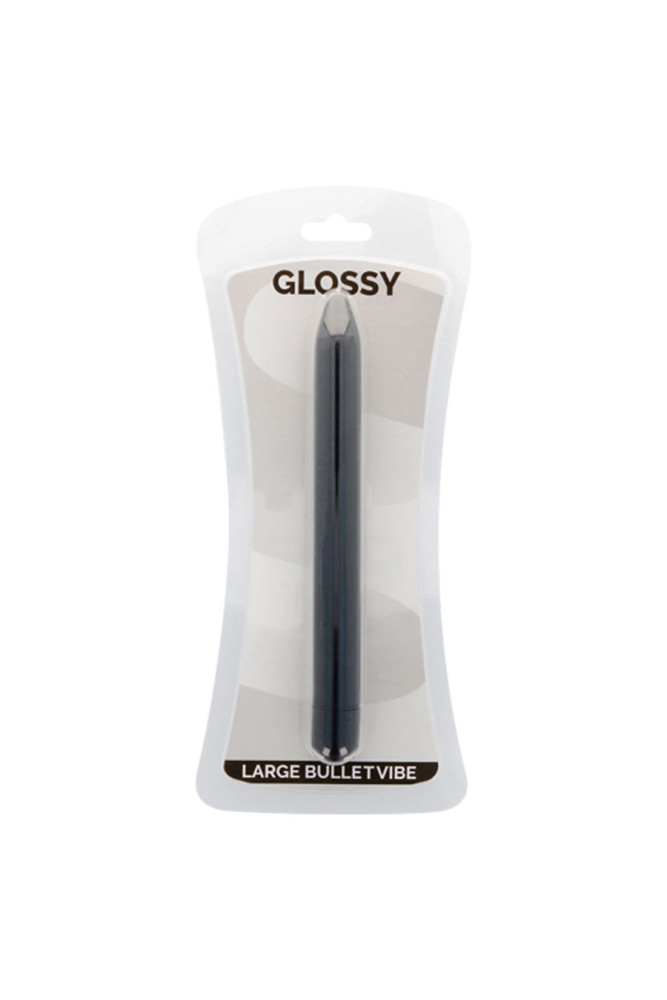 GLOSSY - VIBRATORE SLIM NERO