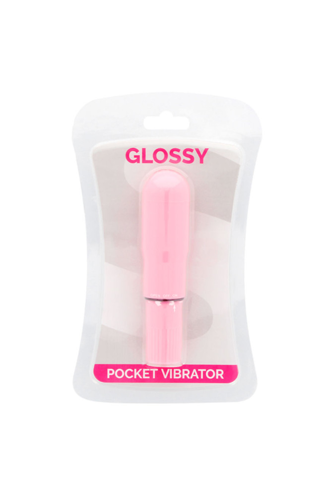 GLOSSY - VIBRATORE TASCABILE ROSA