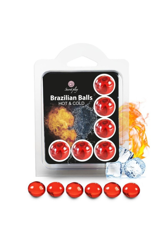 SECRETPLAY - SET 6 PALLINE BRASILIANE EFFETTO CALDO E FREDDO