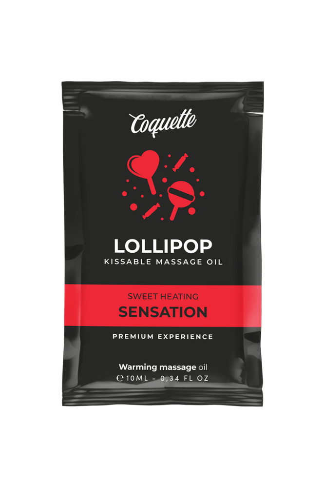 COQUETTE CHIC DESIRE - OLIO DA MASSAGGIO POCKET KISSABLE CON EFFETTO CALORE LOLLIPOP 10 ML