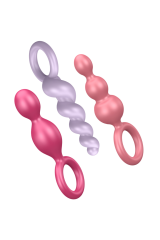 SATISFYER - SET 3 PZ TAPPI ANAL TRICOLORE