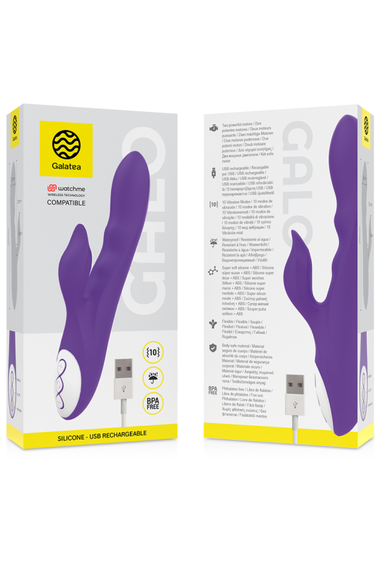 GALATEA - GALO VIBRATORE VIOLA + TELECOMANDO WATCHME