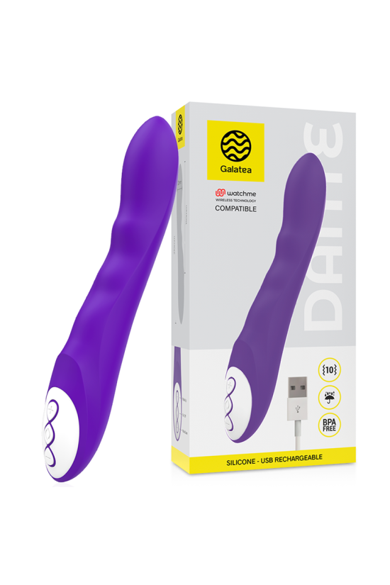 GALATEA - DANTE VIBRATORE VIOLA + TELECOMANDO WATCHME
