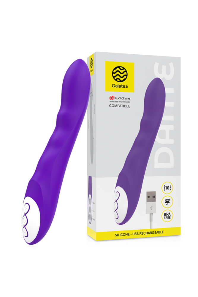 GALATEA - DANTE VIBRATORE VIOLA + TELECOMANDO WATCHME