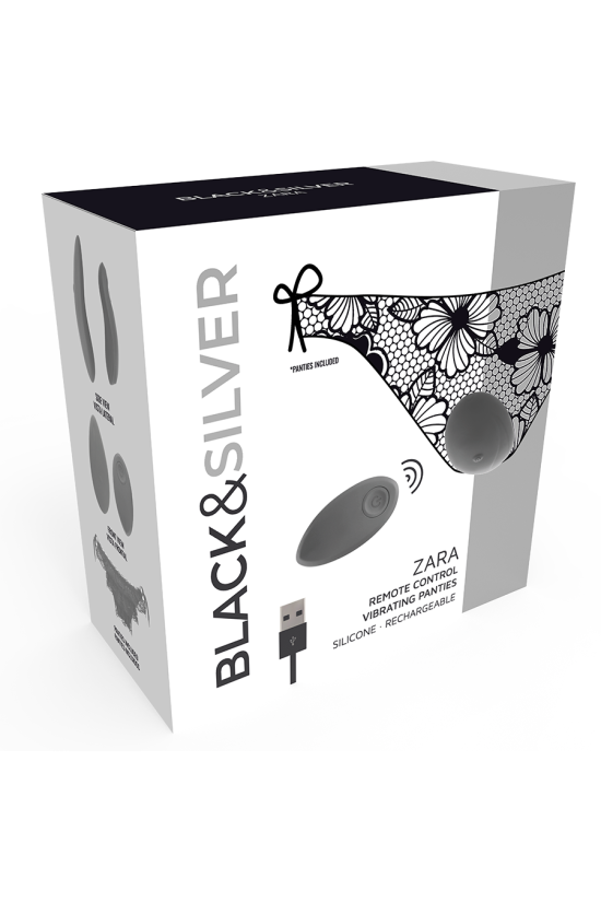 BLACK&SILVER - STIMOLATORE TELECOMANDO ZARA CON SLIP IN OMAGGIO