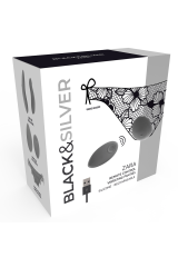 BLACK&SILVER - STIMOLATORE TELECOMANDO ZARA CON SLIP IN OMAGGIO
