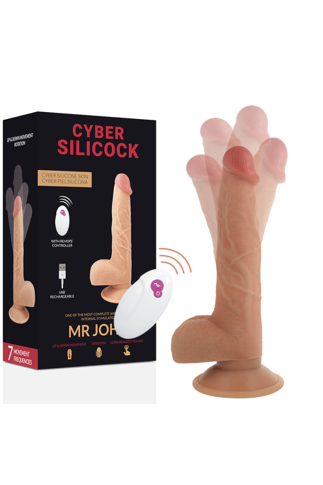 CYBER SILICOCK - TELECOMANDO REALISTICO MR JOHN 23.88 CM -O- 4.3 CM