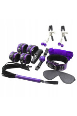 SECRETPLAY - BDSM SET 8PCS VIOLA / NERO.